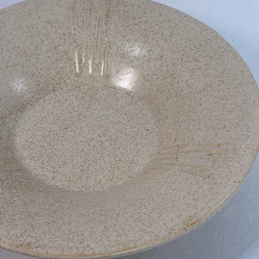 Vintage USA Pottery Footed Bowl 9